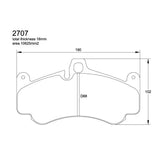 Pagid U-2707 Yellow Racing Brake Pads