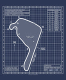 Summit Point Blueprint Track Map Tee