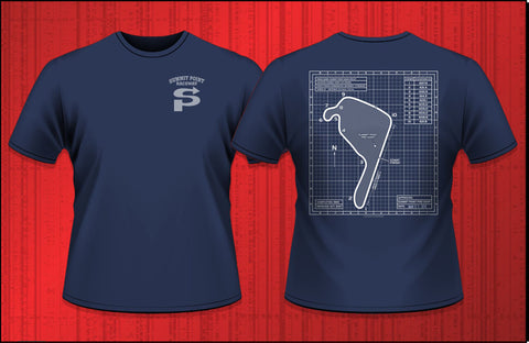 Summit Point Blueprint Track Map Tee