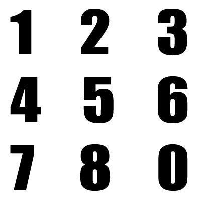 11" Vinyl Numbers